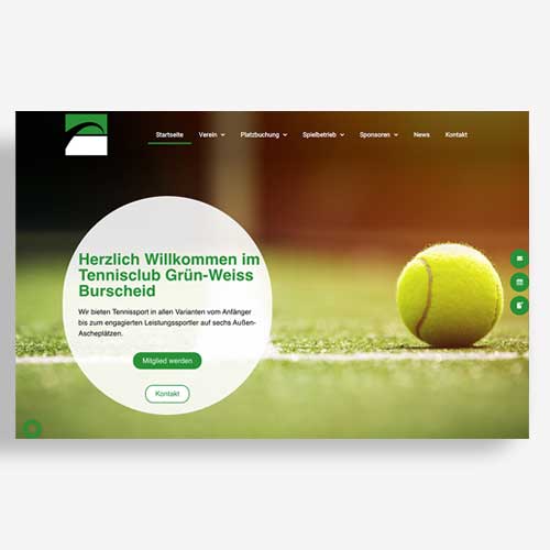 Projekt Website - Tennis Club Burscheid