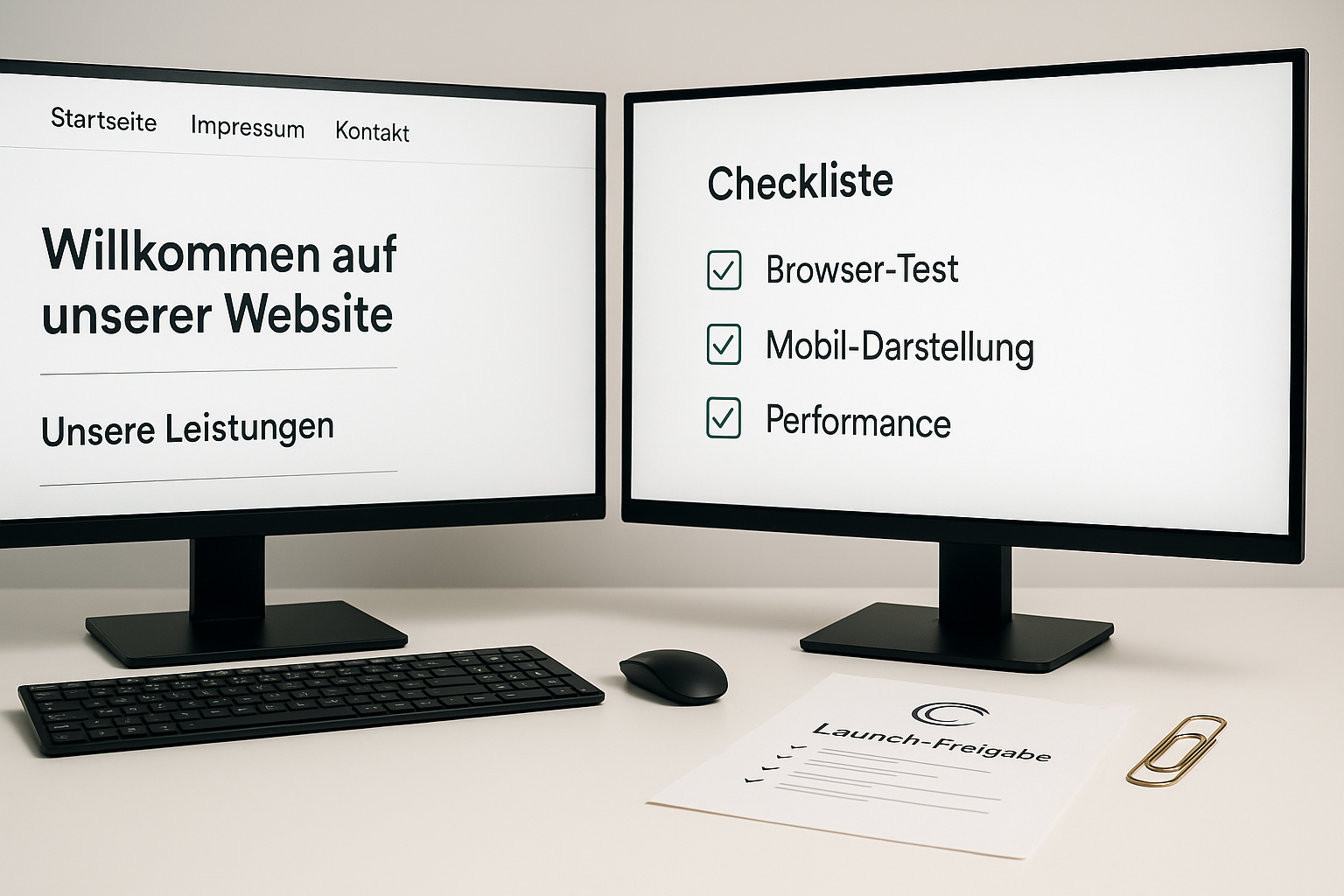 qualitätssicherung und launch