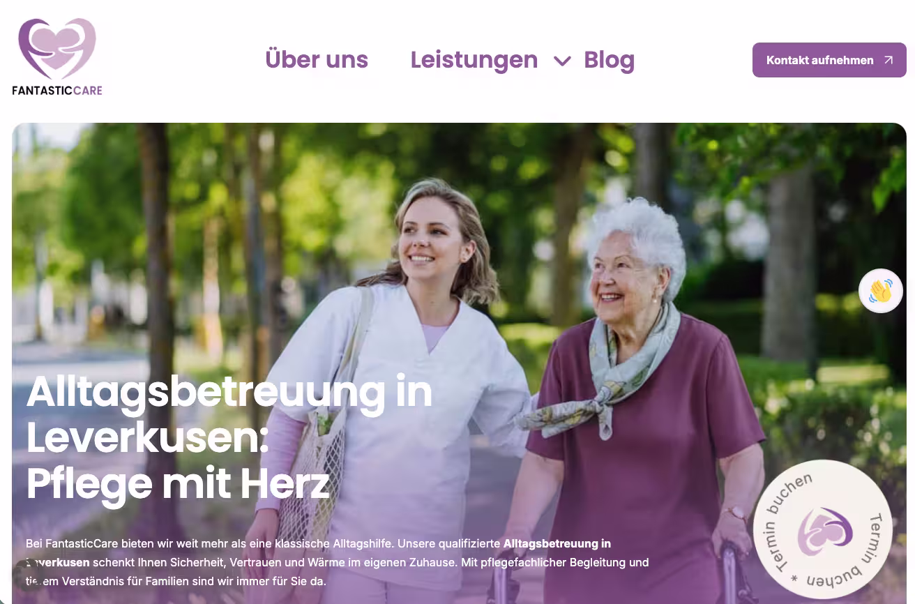 Website für FantasticCare