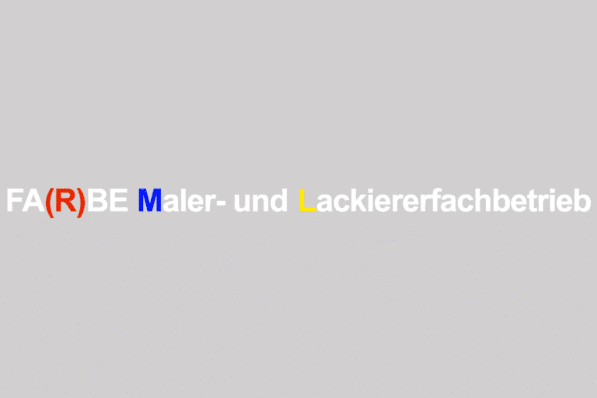 Original-Logo: Farbe – Maler- und Lackiererfachbetrieb